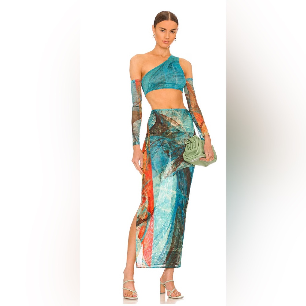 Aurelia Three Piece Set, Farai London, SZ Small, Turquoise, Worn Once!